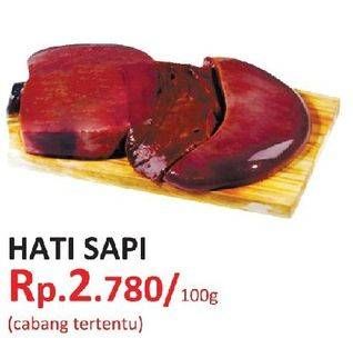 Promo Harga Beef Liver (Hati Sapi) per 100 gr - Yogya