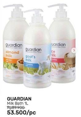 Promo Harga GUARDIAN Milk Bath 1 ltr - Guardian