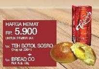 Promo Harga SOSRO Teh Botol Kotak/BREAD CO Donat Keju  - Yogya
