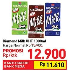 Promo Harga DIAMOND Milk UHT All Variants 1000 ml - Carrefour
