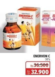 Promo Harga ENERVON-C Multivitamin Tablet 30 pcs - Lotte Grosir