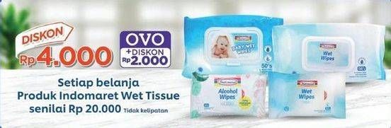 Promo Harga INDOMARET Wet Tissue  - Indomaret