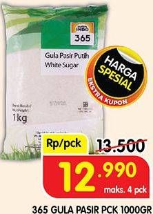 Promo Harga 365 Gula Pasir 1000 gr - Superindo