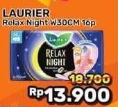 Promo Harga Laurier Relax Night 30cm 16 pcs - Alfamart