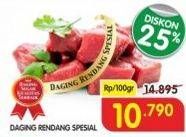 Promo Harga Daging Rendang Sapi Spesial per 100 gr - Superindo