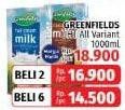 Promo Harga GREENFIELDS UHT All Variants 1000 ml - LotteMart