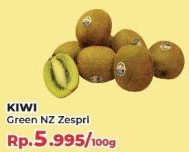 Promo Harga Kiwi Green Zespri per 100 gr - Yogya