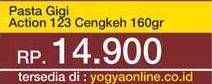 Promo Harga PEPSODENT Pasta Gigi Action 123 Cengkeh 160 gr - Yogya
