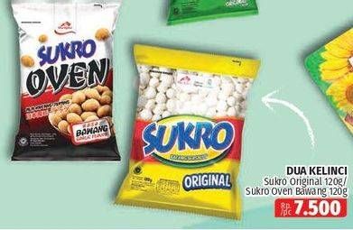 Promo Harga Dua Kelinci Kacang Sukro Original, Oven Rasa Bawang 120 gr - Lotte Grosir
