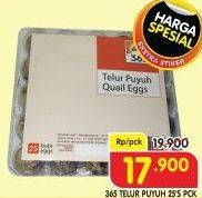 Promo Harga 365 Telur Puyuh 25 pcs - Superindo