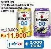 Promo Harga BINTANG Radler Zero Blackcurrant Lime 330 ml - Indomaret