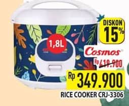 Promo Harga Cosmos CRJ 3306 Rice Cooker  - Hypermart