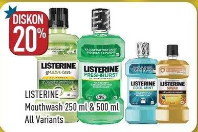 Promo Harga LISTERINE Mouthwash Antiseptic All Variants 500 ml - Hypermart