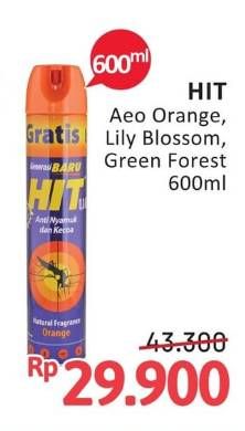 Promo Harga HIT Aerosol Orange, Lilly Blossom, Green Forest 675 ml - Alfamidi
