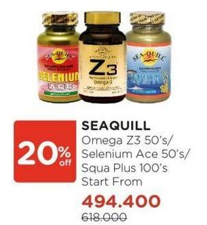 Promo Harga Sea Quill Omega Z3/Sea Quill Selenium Ace/Sea Quill Squa Plus  - Watsons
