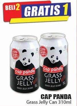 Promo Harga CAP PANDA Minuman Kesehatan Grass Jelly 310 ml - Hari Hari