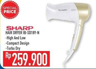Promo Harga SHARP IB-SD18Y | Hair Dryer  - Hypermart