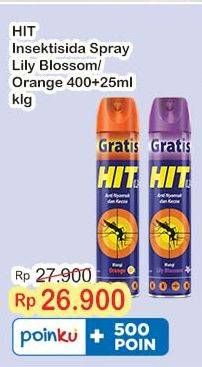 Promo Harga HIT Aerosol Lilly Blossom, Orange 450 ml - Indomaret