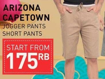 Promo Harga Arizona/Cape Town Jogger & Short Pants  - Carrefour