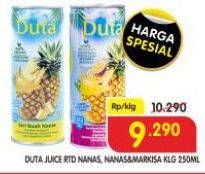 Promo Harga Duta Juice Sari Buah Nanas, Nanas Markisa 250 ml - Superindo