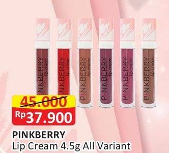 Promo Harga PINKBERRY Lip Cream All Variants  - Alfamart