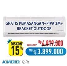 Promo Harga Sharp AC 1/2PK  - Hypermart