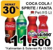 Promo Harga COCA COLA Minuman Soda 1500 ml - Giant