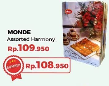Promo Harga Monde Assortment Cookies Harmony 850 gr - Yogya
