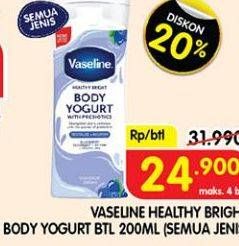 Promo Harga VASELINE Body Yogurt All Variants 200 ml - Superindo