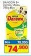 Promo Harga Dancow Nutritods 3+ Vanila, Madu 800 gr - Indomaret
