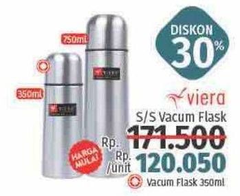 Promo Harga VIERA Vacuum Flask Thermos 360 ml - LotteMart