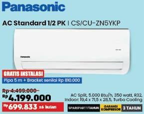 Promo Harga Panasonic CS/CU-ZN5YKP  - COURTS