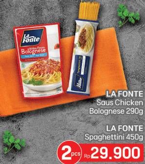 Harga La Fonte Saus Pasta/Spaghetti