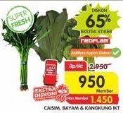 Promo Harga Caisim, Bayam, Kangkung  - Superindo