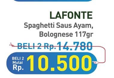 Promo Harga La Fonte Spaghetti Instant Bolognese Sauce, Chicken Sauce 117 gr - Hypermart