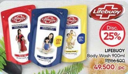 Promo Harga Lifebuoy Body Wash 900 ml - Guardian