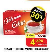 Promo Harga Sosro Teh Celup per 30 pcs 2 gr - Superindo