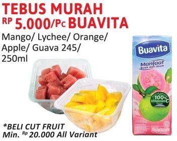 Promo Harga Buavita Fresh Juice Mango, Lychee, Orange, Apple, Guava 250 ml - Alfamidi