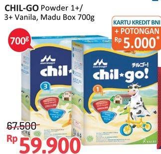 Promo Harga CHIL GO 1+/3+ Madu, Vanilla 700 g  - Alfamidi