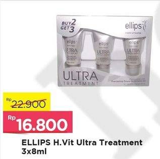 Promo Harga ELLIPS Hair Vitamin Ultra Treatment per 3 pcs 8 ml - Alfamart