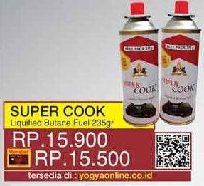 Promo Harga SUPER COOK Liquified Butane Fuel 235 gr - Yogya