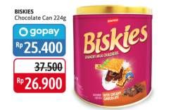 Promo Harga BISKIES Crunchy Milk Crackers With Creamy Chocolate 224 gr - Alfamidi