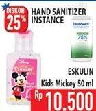 Promo Harga ESKULIN Kids Hand Sanitizer 50 ml - Hypermart