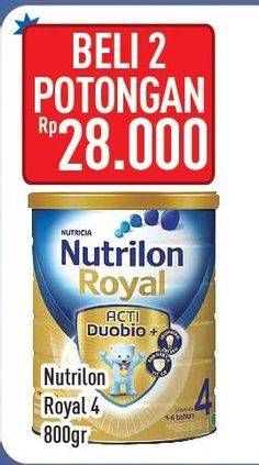 Promo Harga NUTRILON Royal 4 Susu Pertumbuhan per 2 kaleng 800 gr - Hypermart