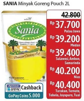 Promo Harga Sania Minyak Goreng 2000 ml - Alfamidi