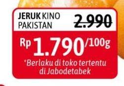 Promo Harga Jeruk Kino Pakistan per 100 gr - Alfamidi