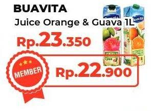 Promo Harga BUAVITA Fresh Juice Guava, Orange 1000 ml - Yogya