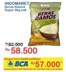 Promo Harga Indomaret Beras Ramos Super 5 kg - Indomaret