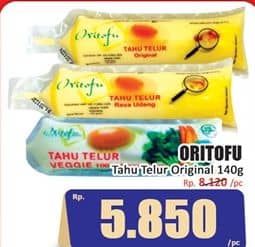 Promo Harga Oritofu Tahu Telur Original 140 gr - Hari Hari
