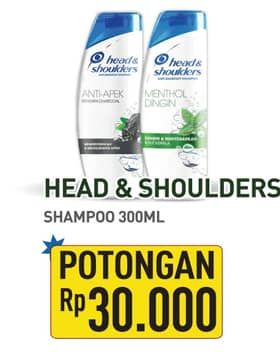 Promo Harga Head & Shoulders Shampoo 300 ml - Hypermart